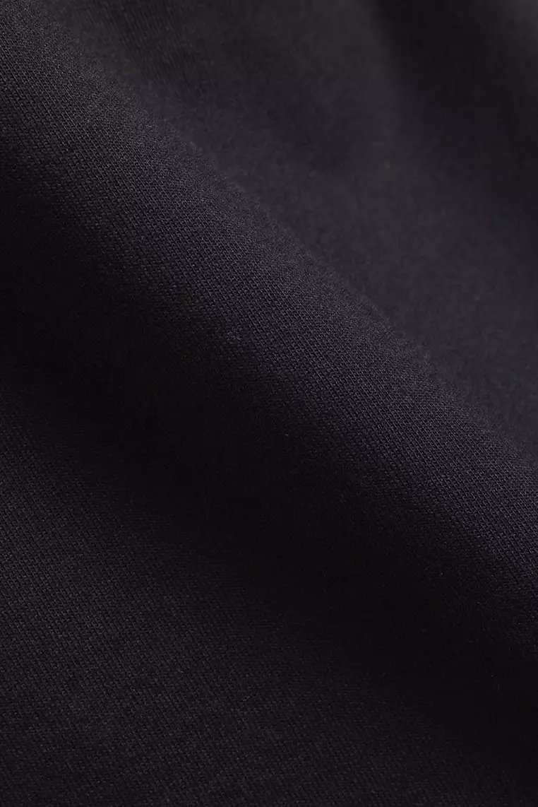 MANZONE - Kaos Lengan Pendek Pria Calix Sweatshirt - Black Colour Black