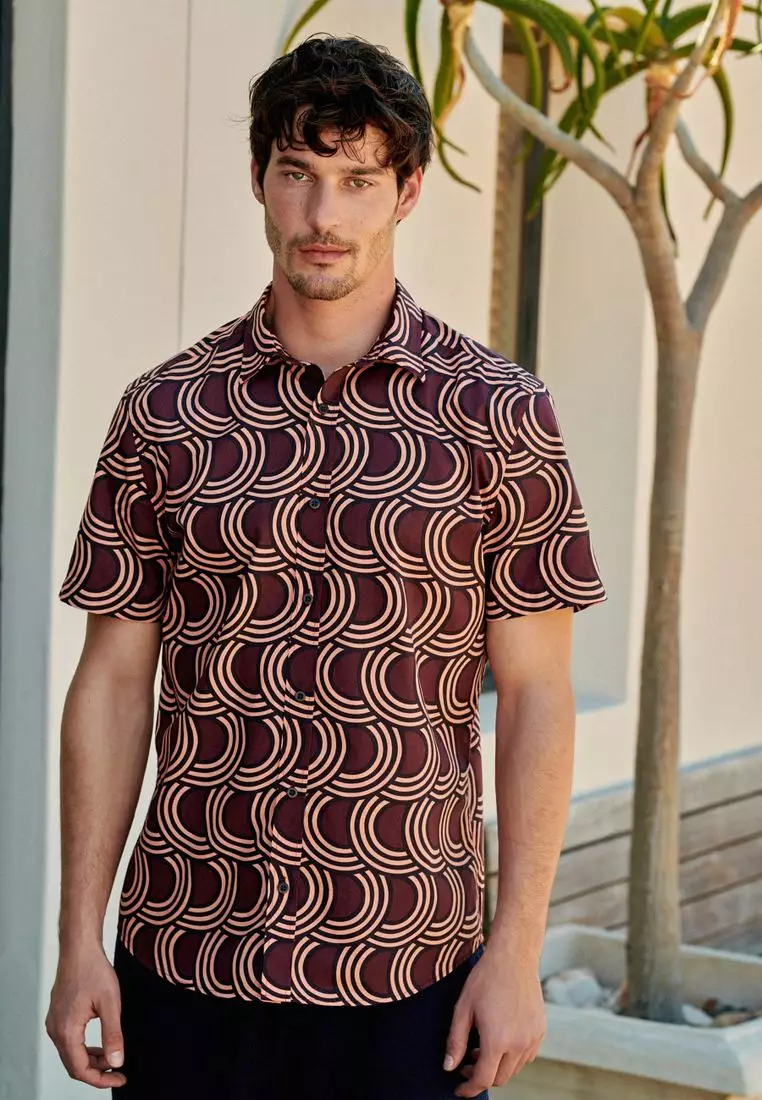 Buy NEXT Short Sleeve Printed Shirt 2024 Online | ZALORA