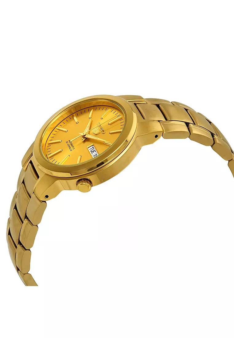 Seiko 5 Automatic - Jam Tangan Pria - Gold - Stainless Steel - SNKA10K1