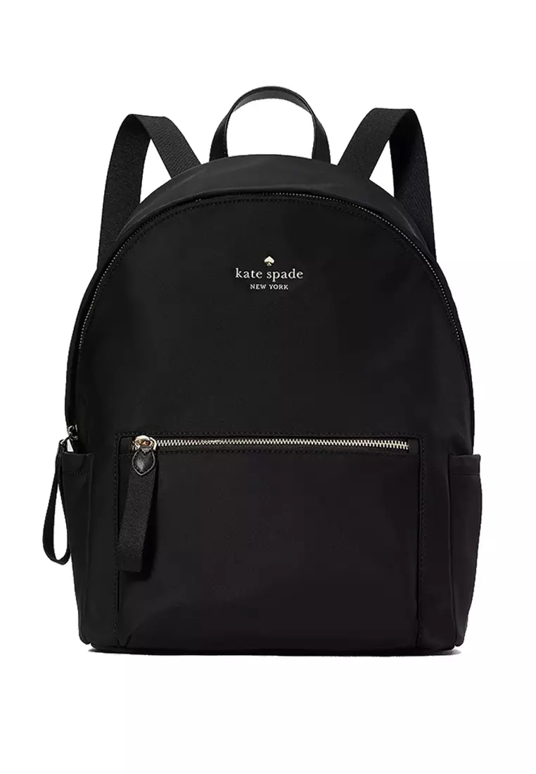 Kate spade black 2025 backpack leather