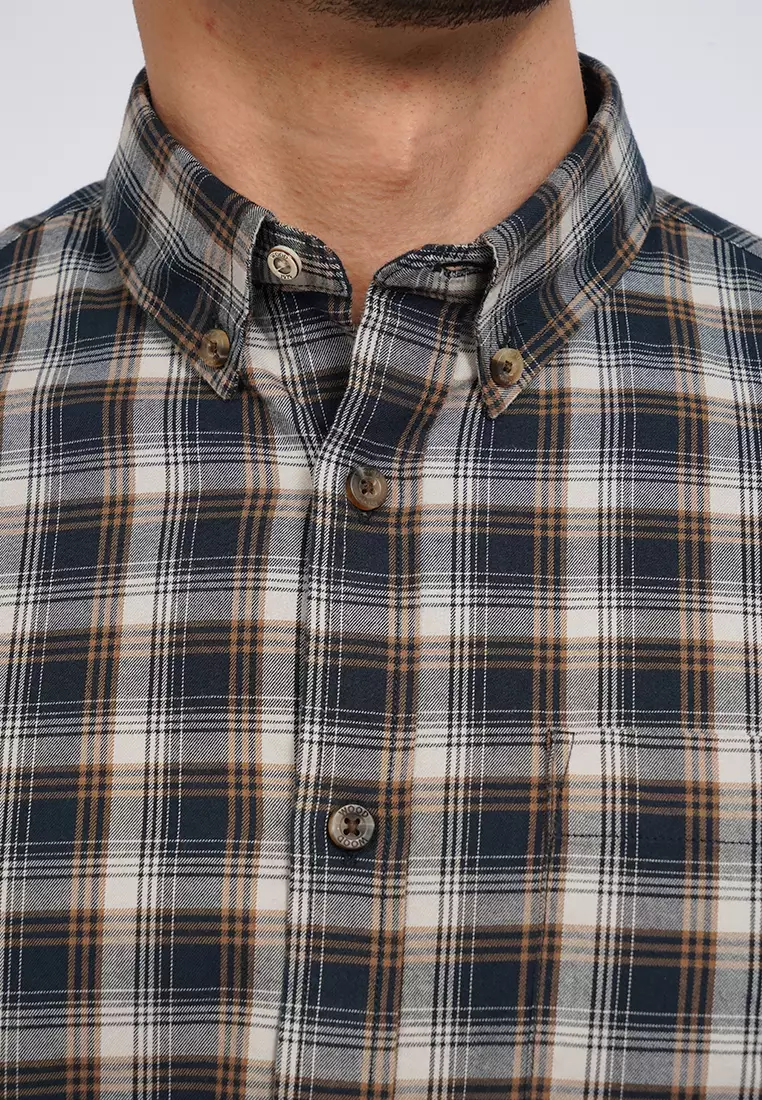 Regular Fit Short Sleeve Checks Shirt