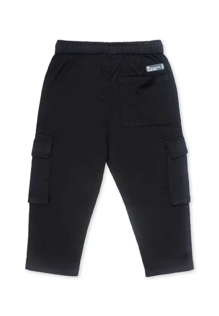 Boys Twill Cargo Jogger Pants