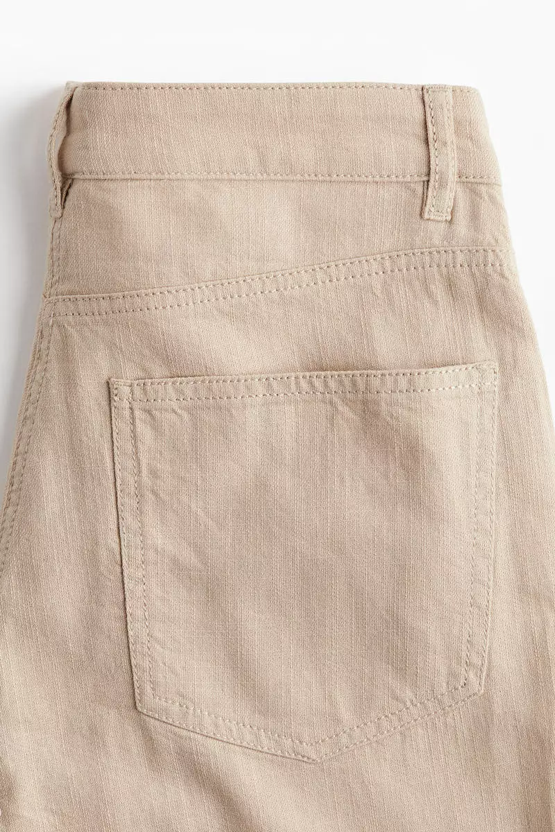 Wide cotton trousers