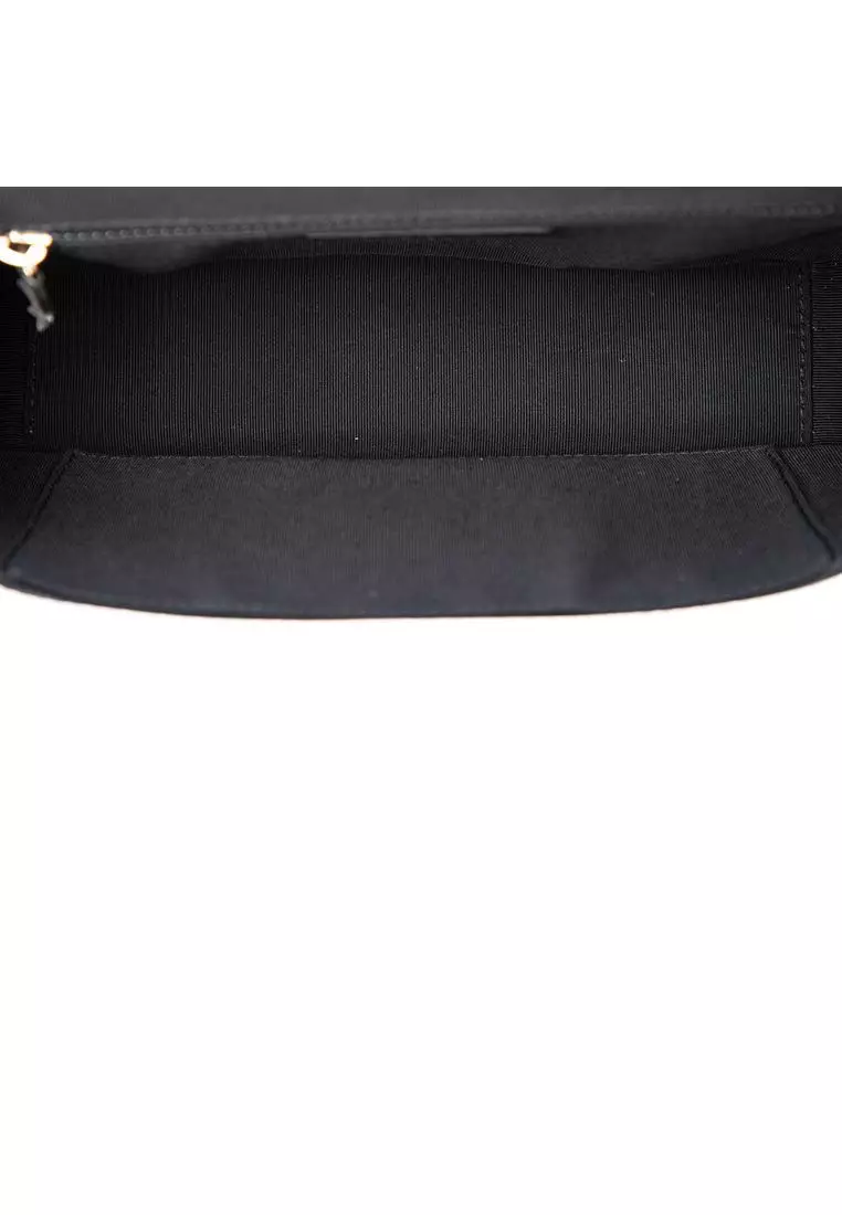 Pre-Loved Chanel Medium Cc Quilted Suede Business Affinity Flap