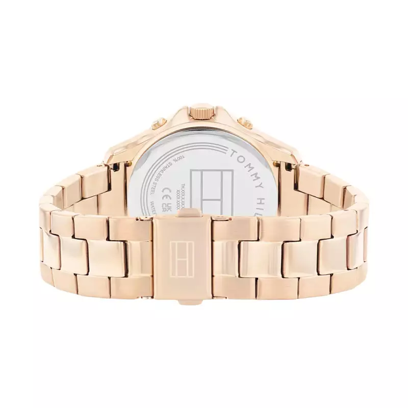 Jam Tangan Wanita Tommy Hilfiger Aspen 1782639 Ladies Silver Dial Rose Gold Stainless Steel Strap