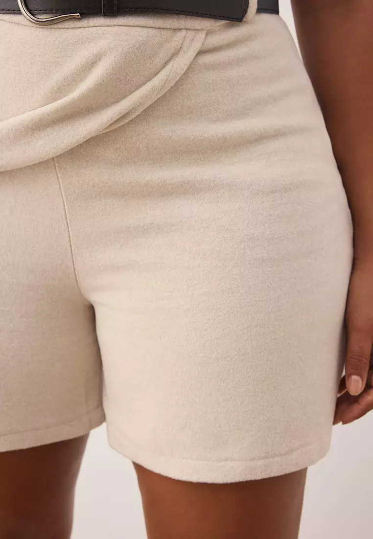 Plus Size Belted Skort