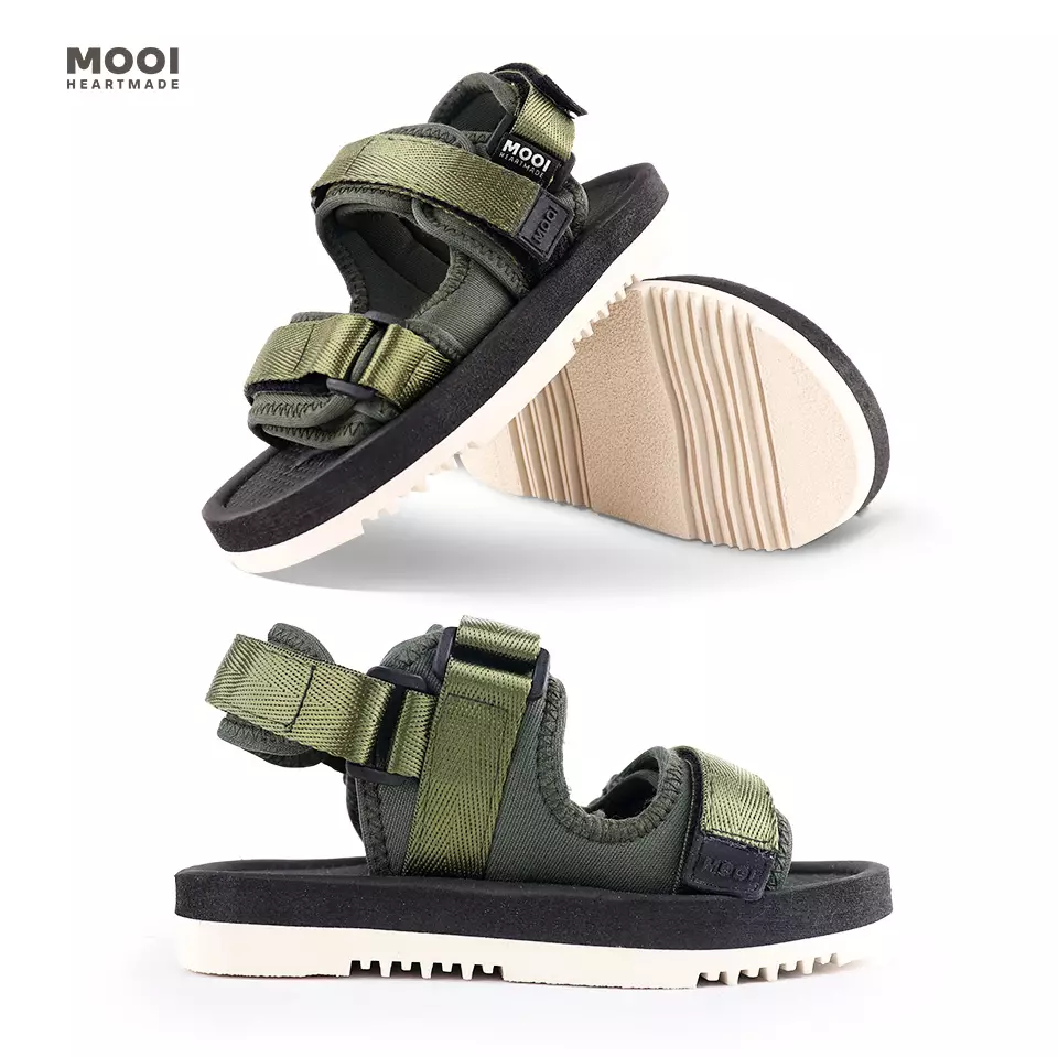 Mooi Sepatu Sandal Traveling Anak Seiji - Army