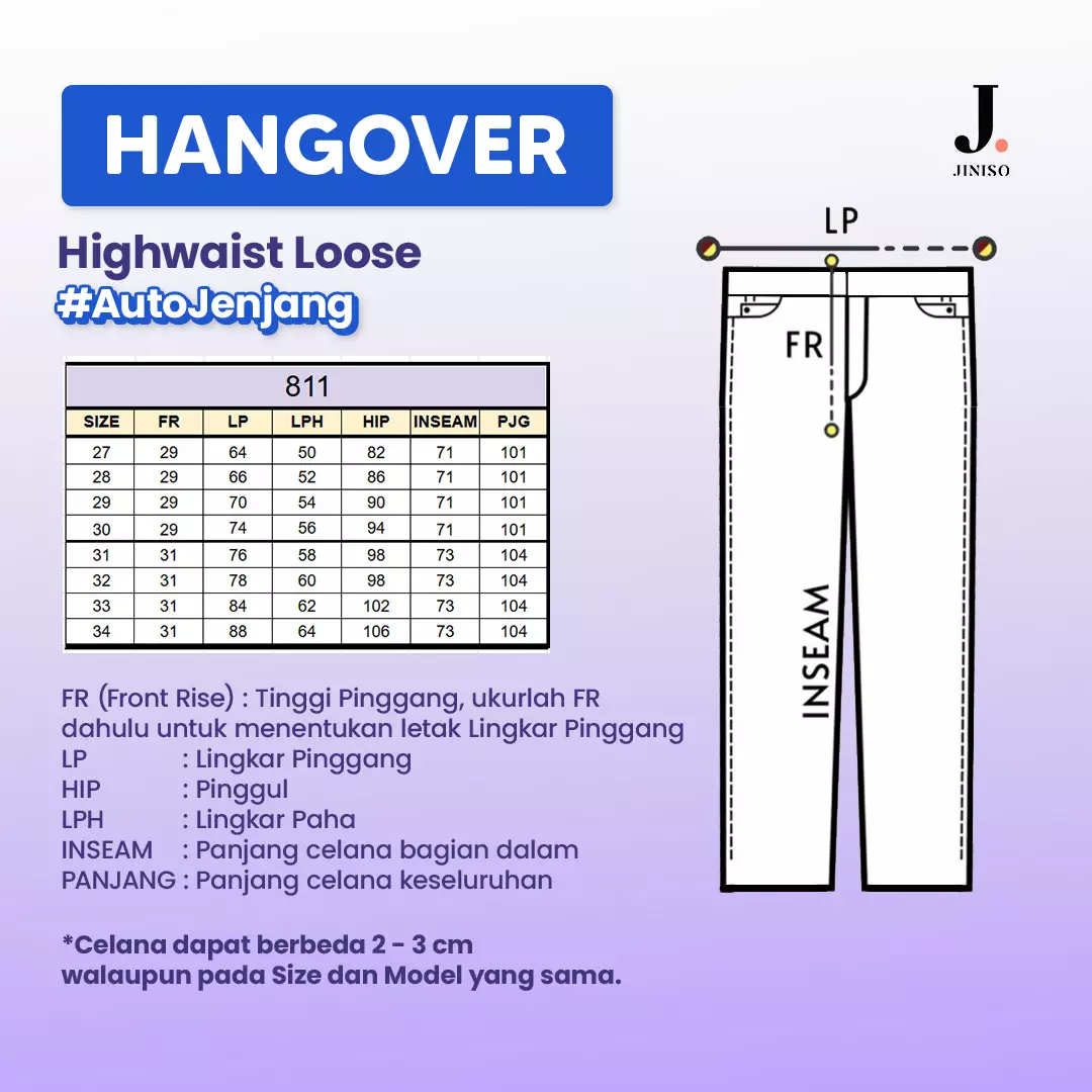 Highwaist Loose Jeans 811 HANGOVER