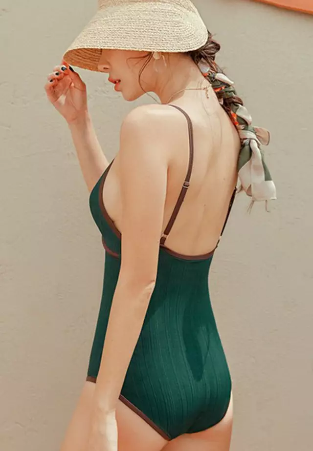 Plain one piece swimsuit on sale