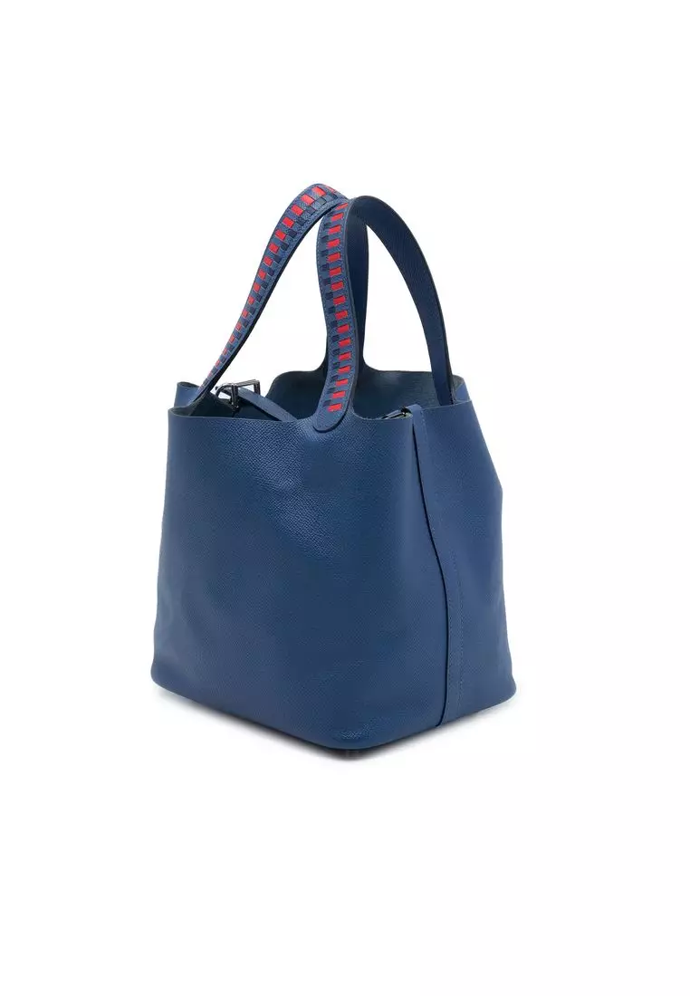 Pre-Loved Hermès Epsom Tressage Picotin Lock 22