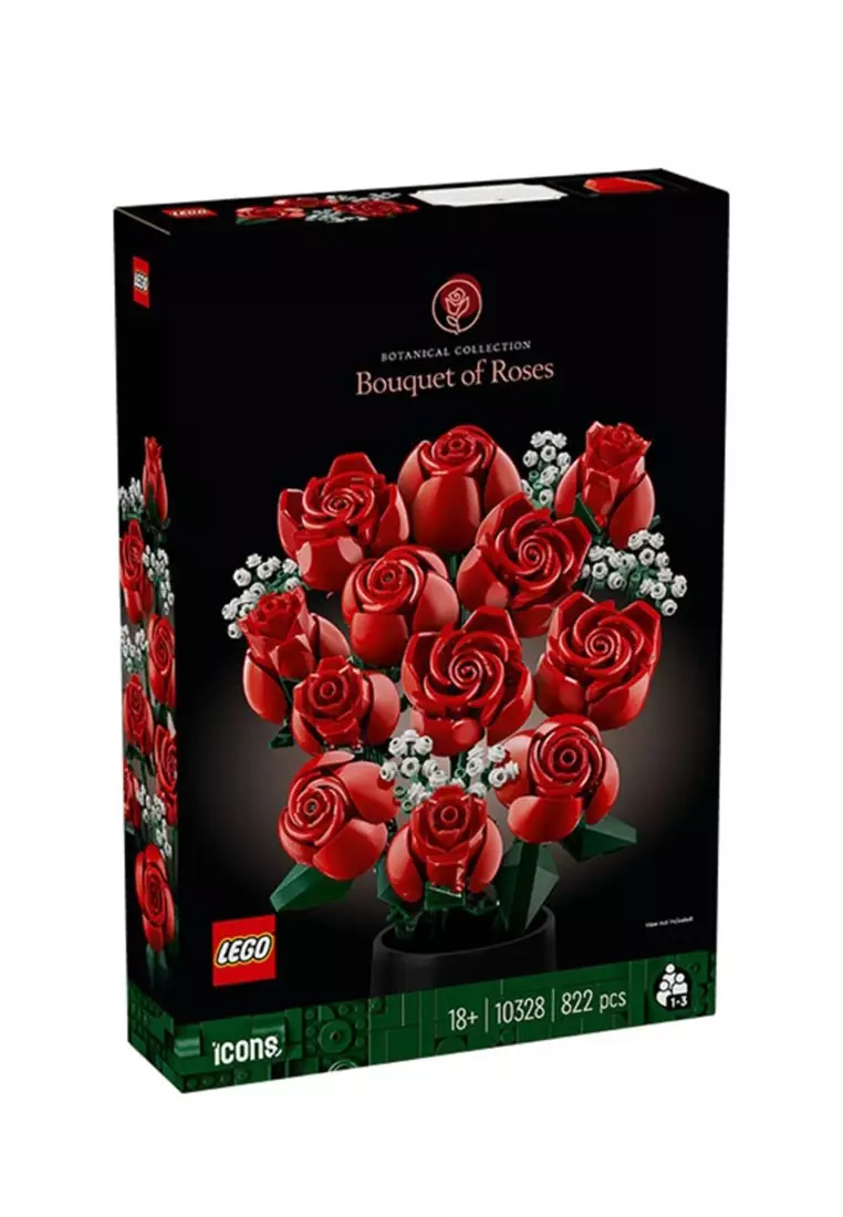 LEGO® Icons 10328 Bouquet of Roses, Age 18+, Building Blocks, 2024 (822pcs)