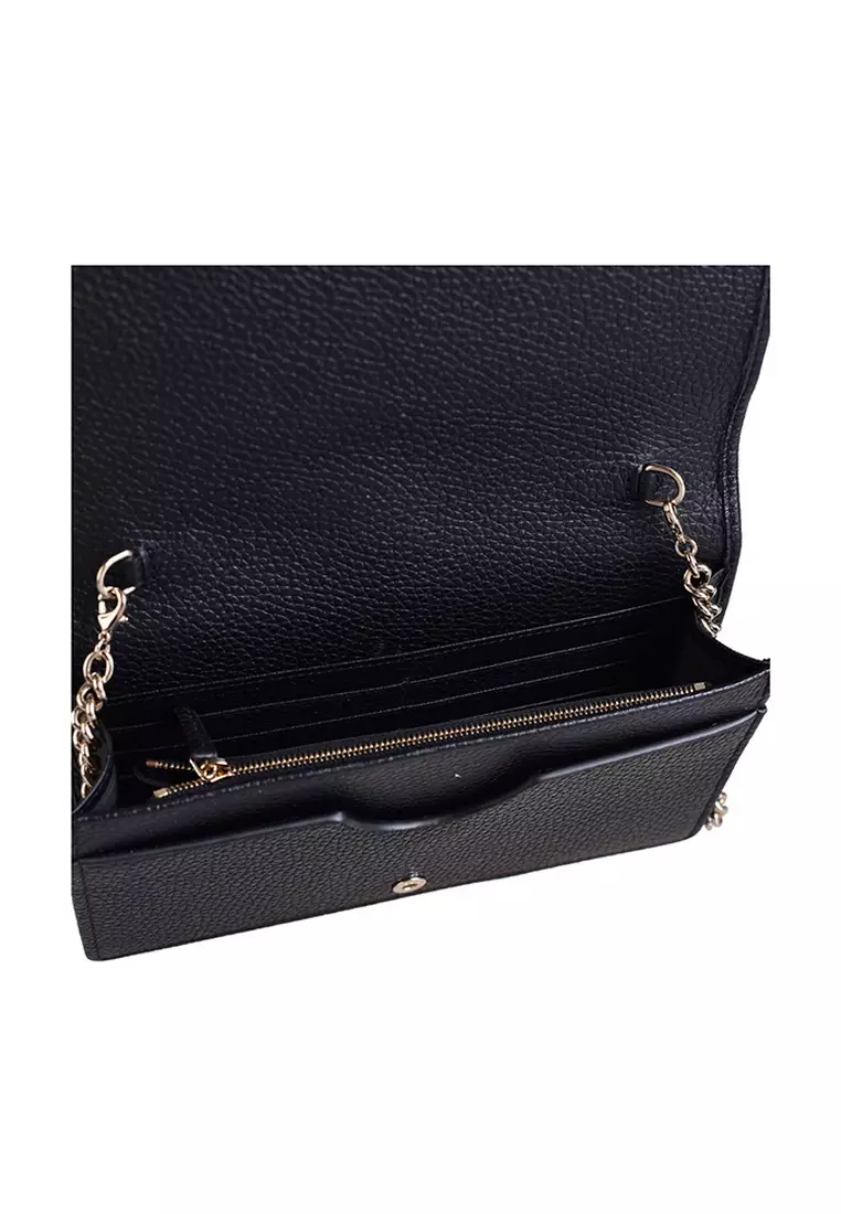 Soho Chain Wallet for Women in Black