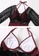 YG Fitness red (2PCS) Elegant Mesh One Piece Swimsuit Set AEAD2USB441475GS_7