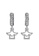 Her Jewellery silver Dangling Huts Earrings (White Gold) - Made with Swarovski Crystals 6A196ACD891DC2GS_1