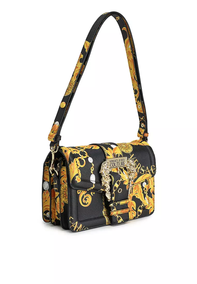 網上選購VERSACE JEANS COUTURE Couture 01 印花斜孭袋(tr) 2025