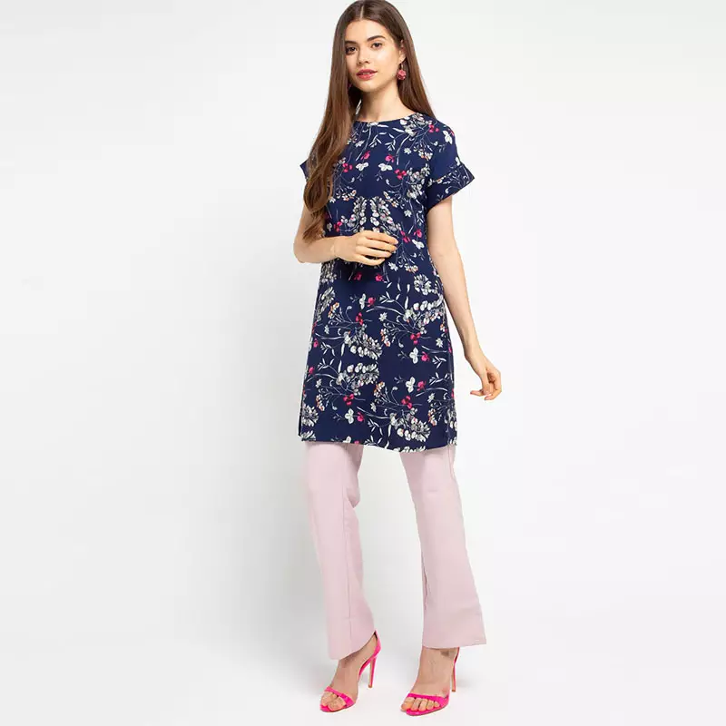 Sophistix Russell Blouse in Navy Print