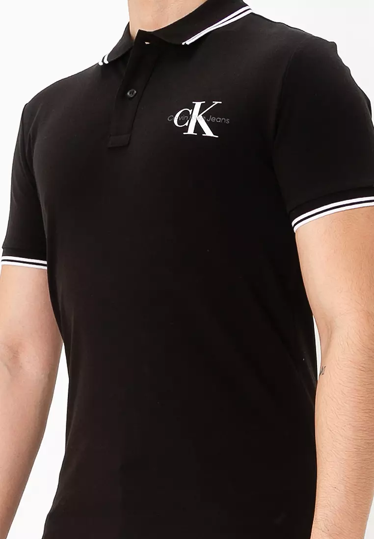 Slim Monogram Tipping Polo Shirt - Calvin Klein Jeans