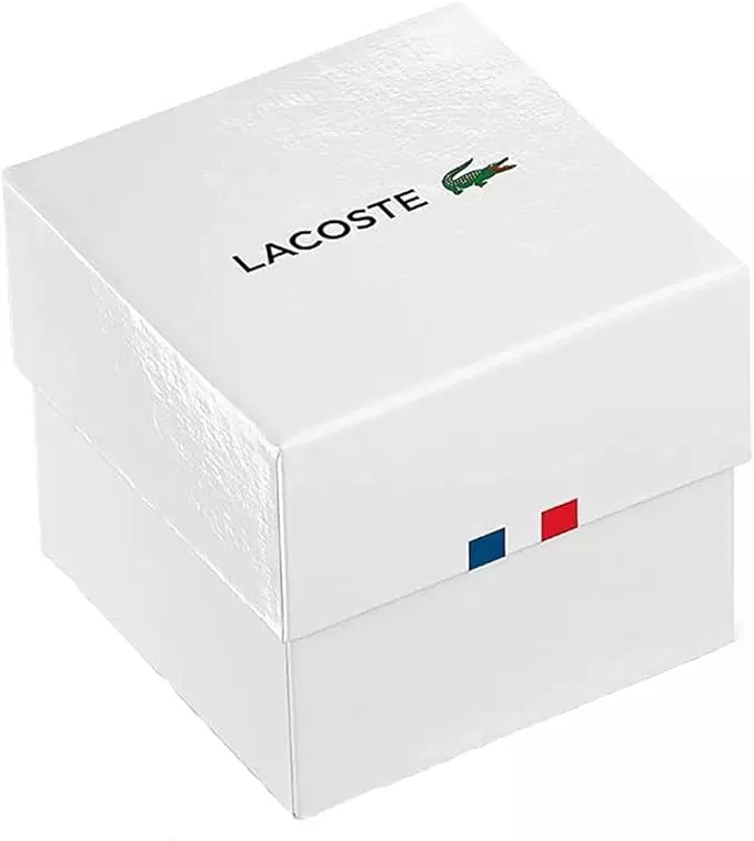 Lacoste Boston 2011347 Men Chronograph Black Dial Stainless Steel Strap