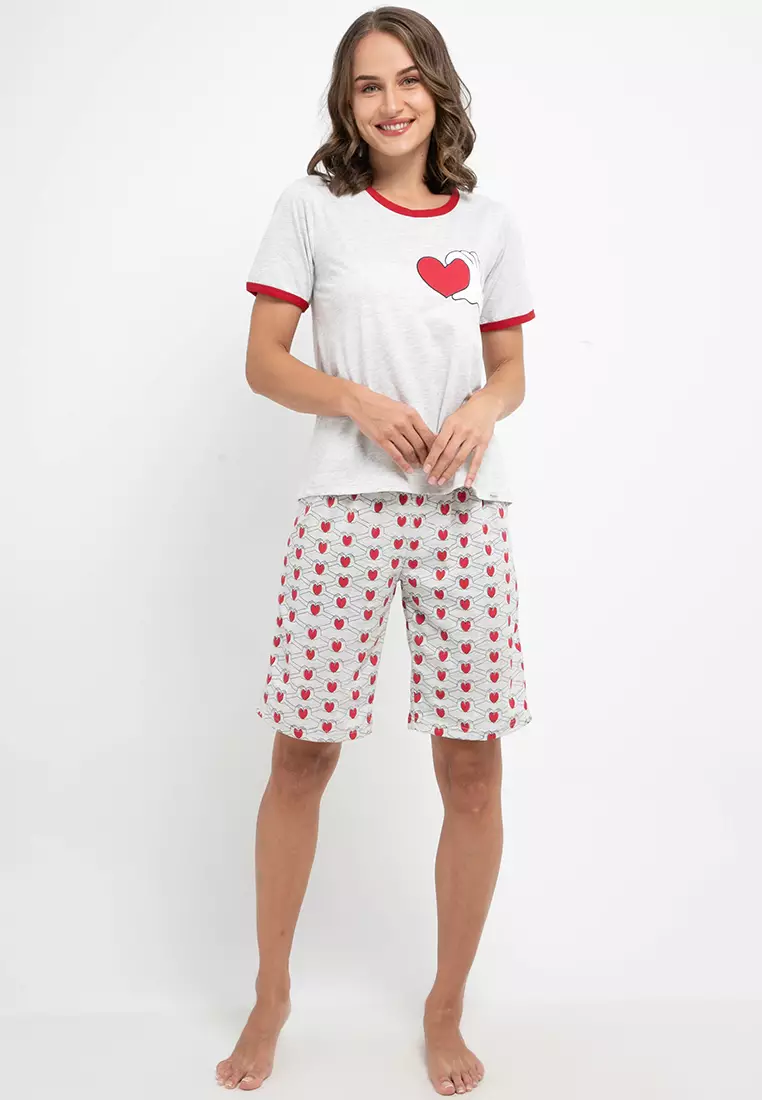 Pyjama Pijama Short Sleeve Short Pants Sleepwear