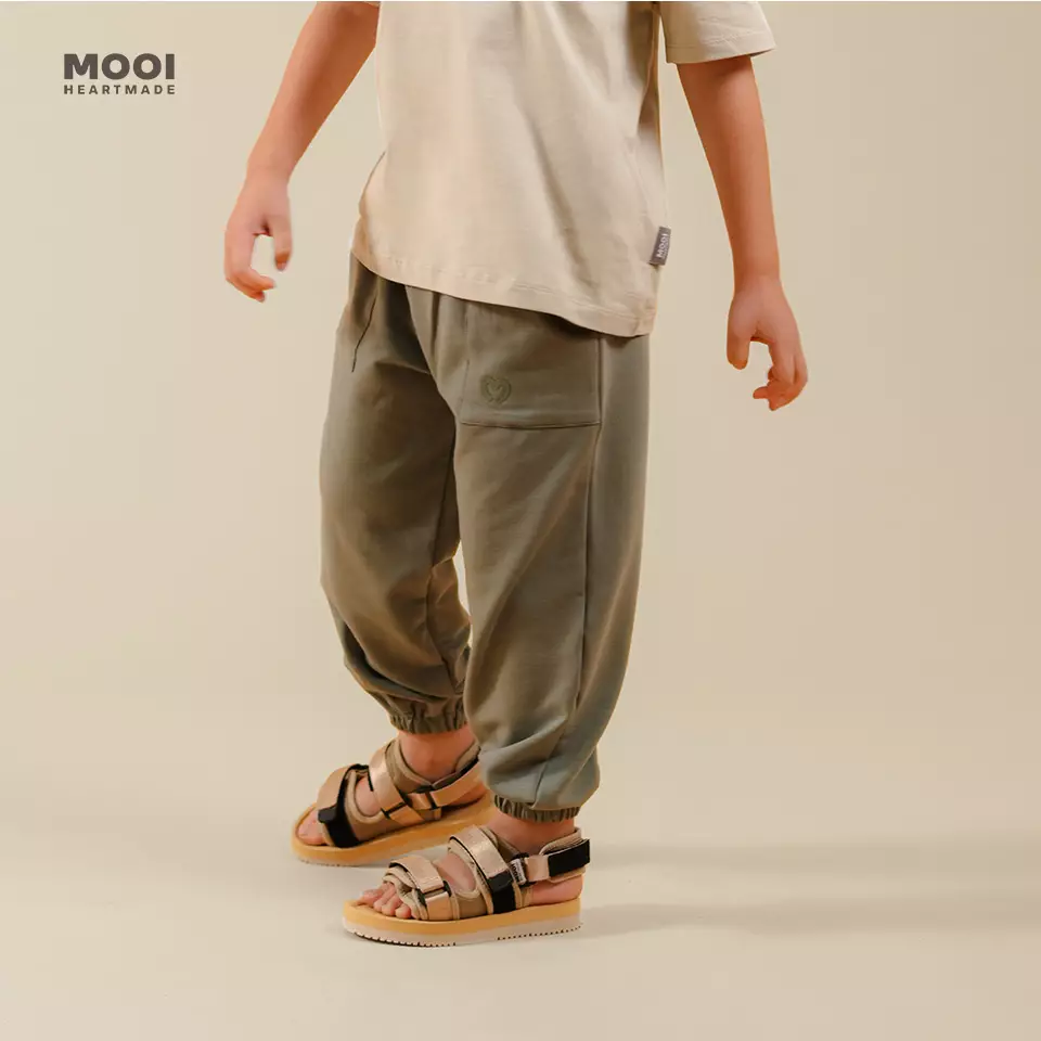 Mooi Sepatu Sandal Traveling Anak Seiji - Grey