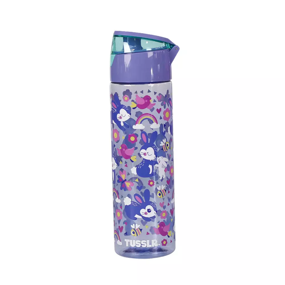 Tusslr Botol Minum Plastik Rabbit 750 ml - Ungu Violet