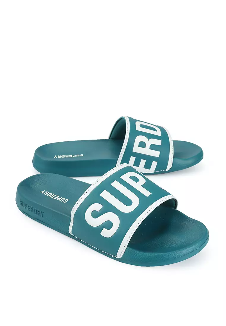 Tongs Superdry Femme Code Core Pool Slide - Sandales De Piscine Glissantes