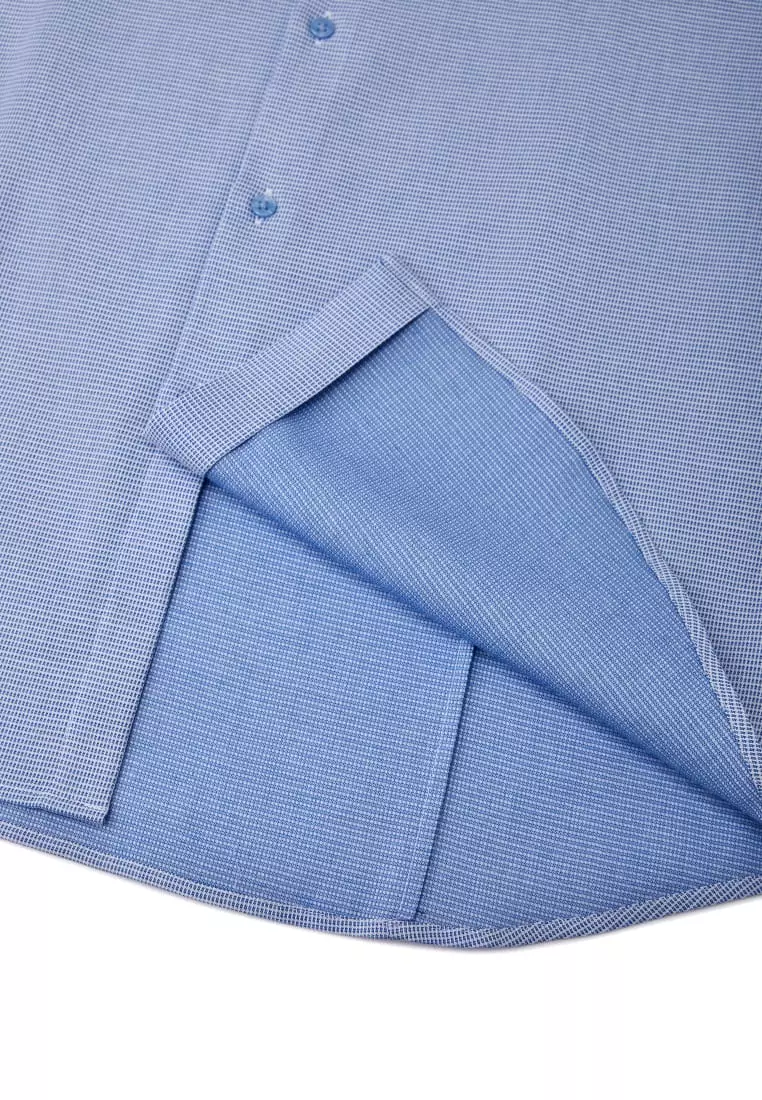 Non-Iron Easy Care Smart Fit Stripe Short Sleeve Shirt