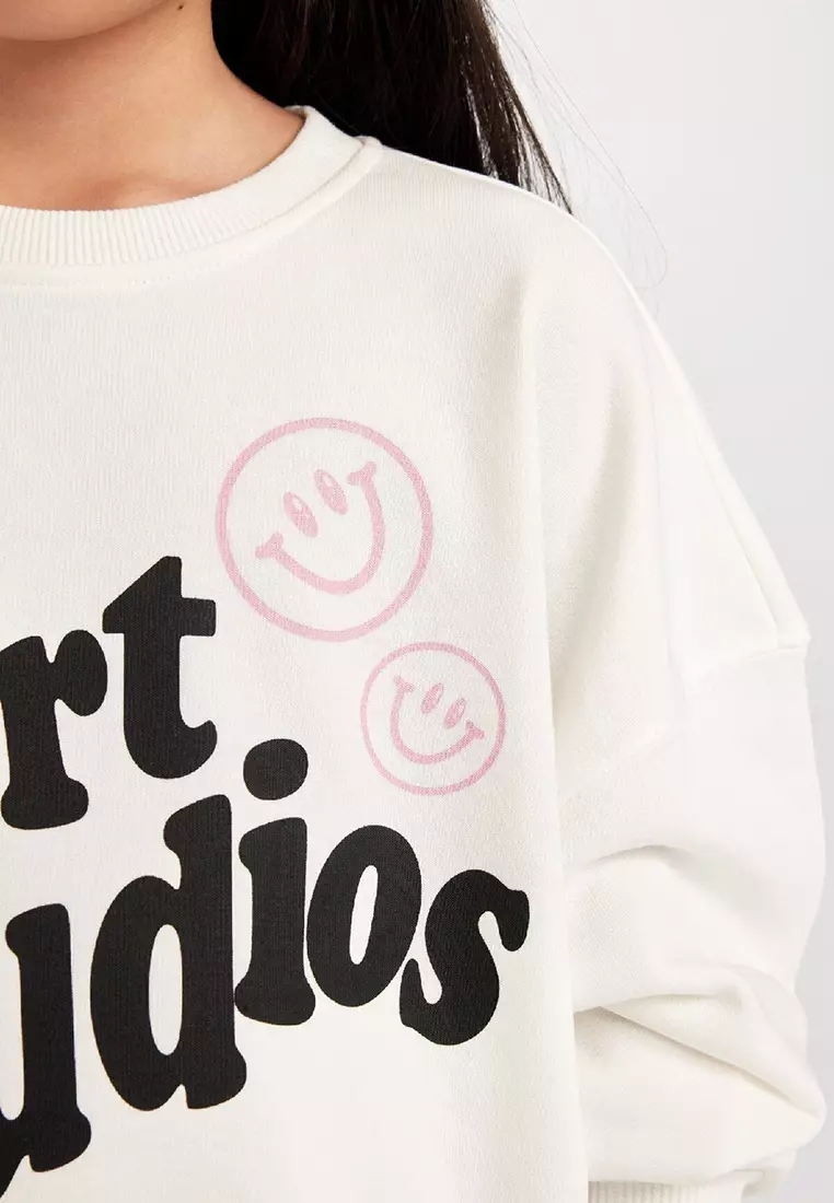 Slogan Print Sweatshirt