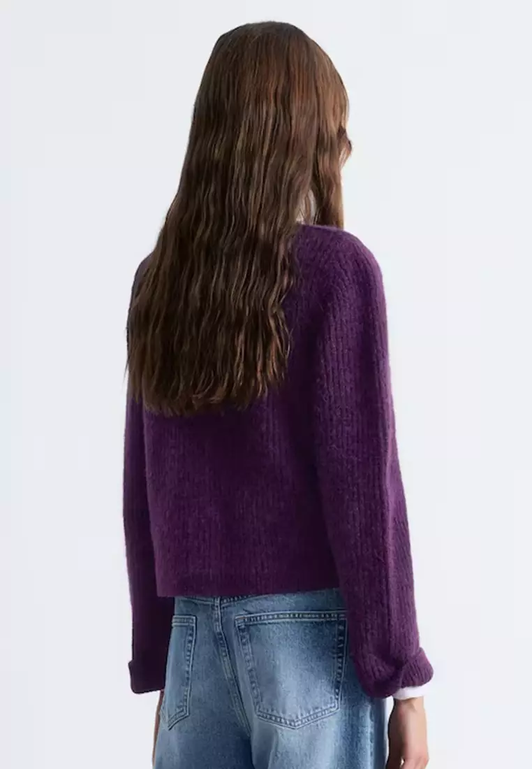 Rib-Knit Cardigan