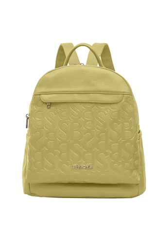 SEMBONIA green Logo-Embossed Classic Backpack 24ACFACAF57952GS_1