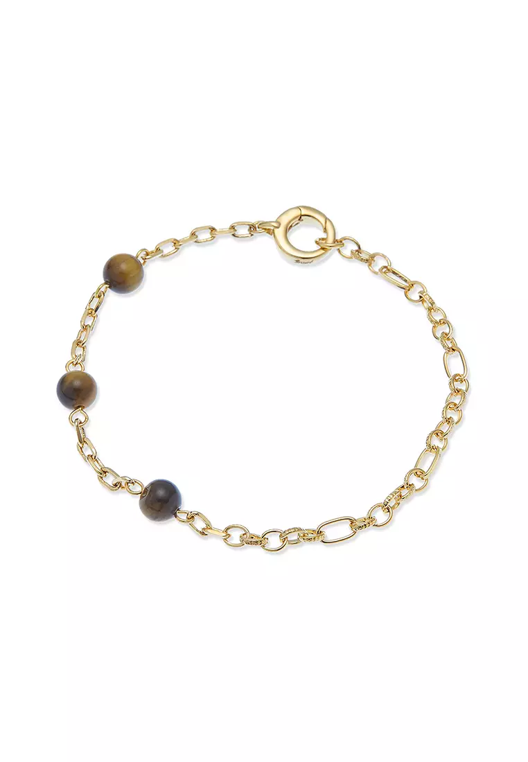 Gold best sale stone bracelet
