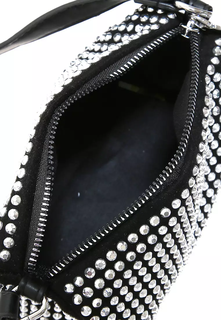 Eilaria Tas Selempang Wanita Shoulder Bag Desain Elegant Material Leather ORIGINAL - Silver