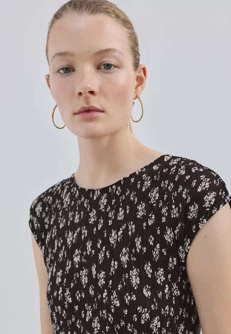 Floral-Print Midi-Dress