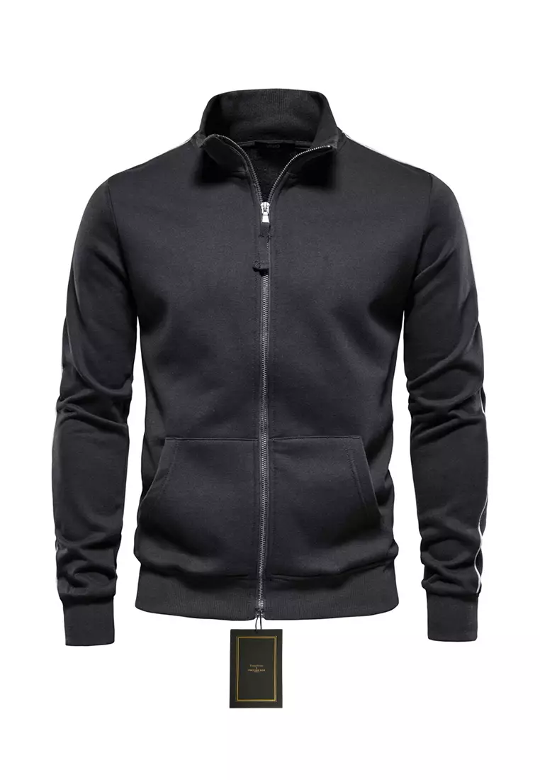 Casual stand collar zipper jacket 2025