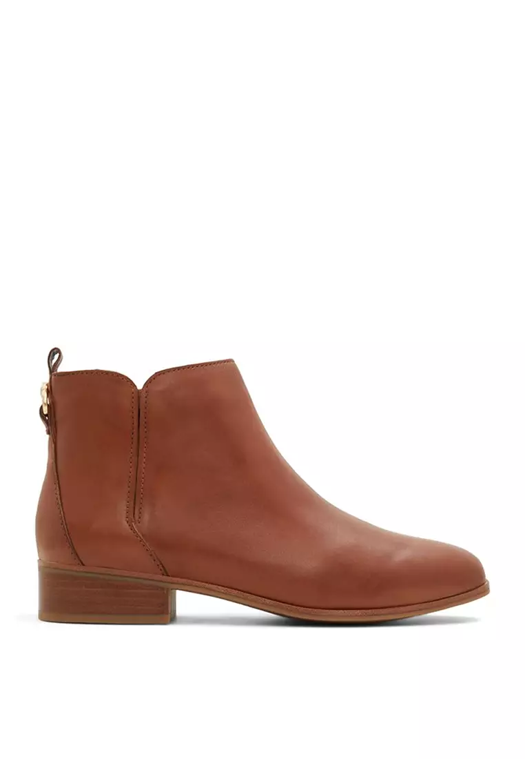 Aldo leather flat ankle hot sale boots