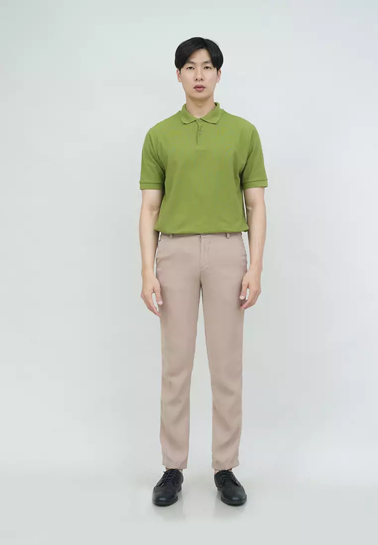 polo shirt baju kaos kerah polo slim houseofcuff hijau