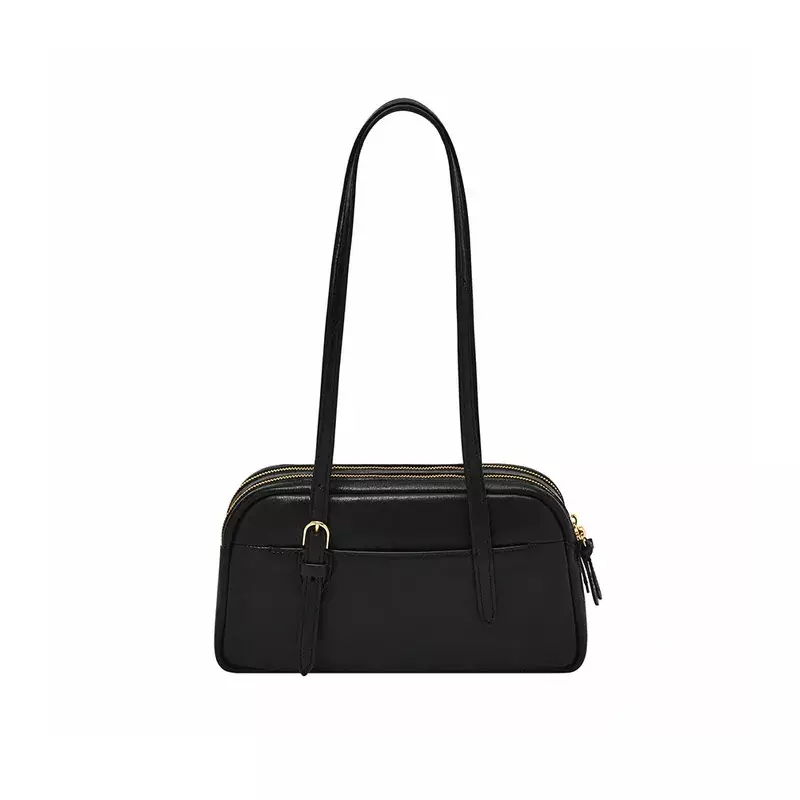 Fossil Danni Leather Shoulder Bag Black Tas Bahu Wanita ZB11223-001