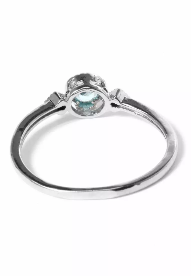 Cincin Diamond Casual Perhiasan Aksesoris Fashion Wanita Sliver - 2