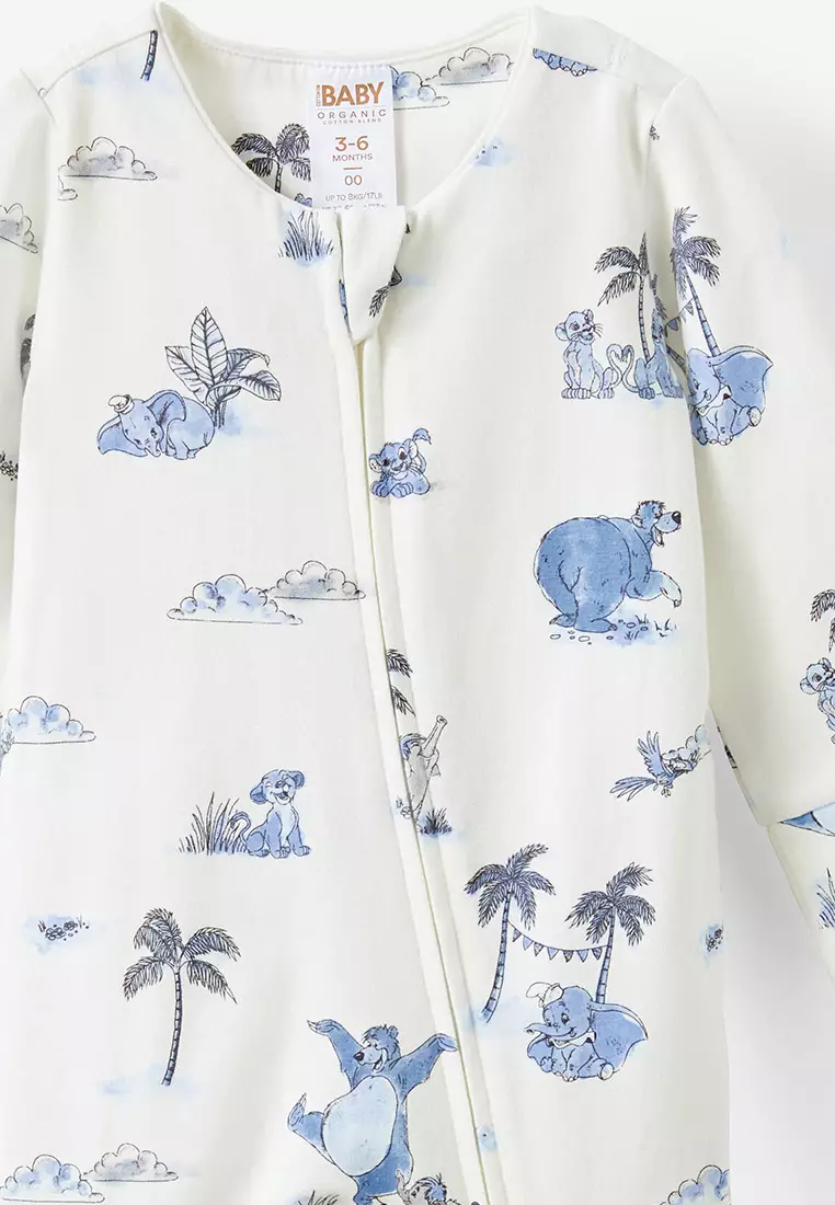 Licensed The Long Sleeve Zip Romper