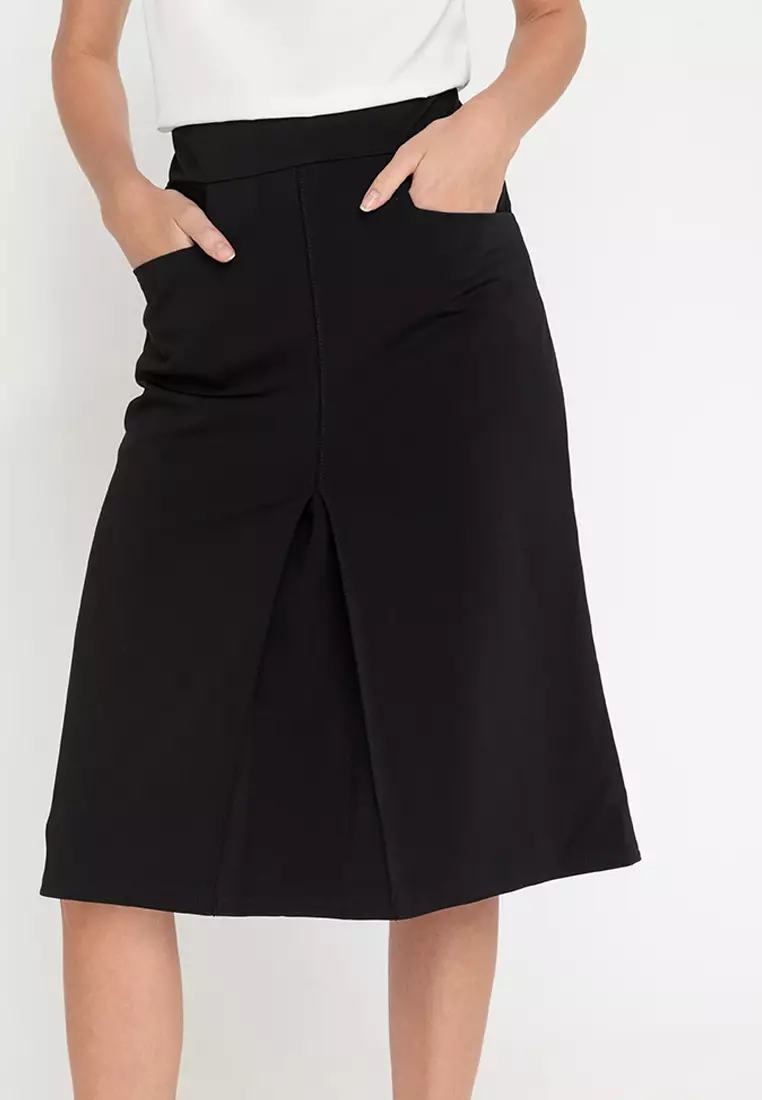 Twinkle Pleated A-Line Skirt With Pockets