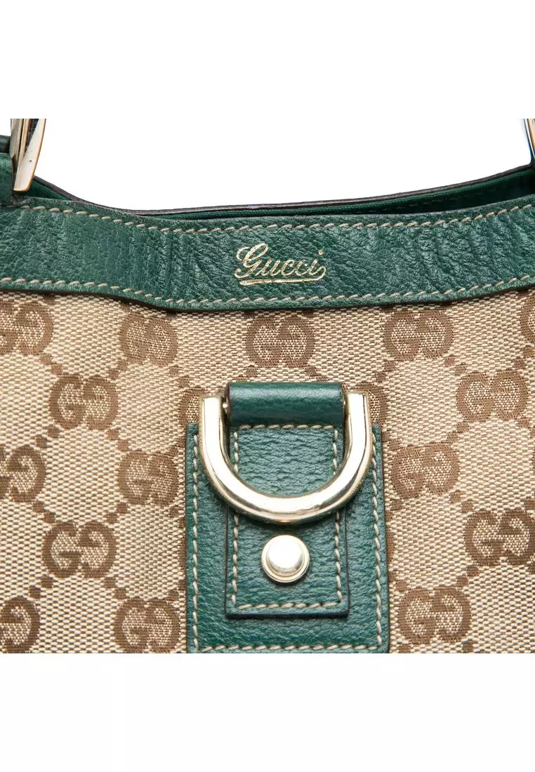 Pre-Loved Gucci Gg Canvas Abbey D Ring Tote