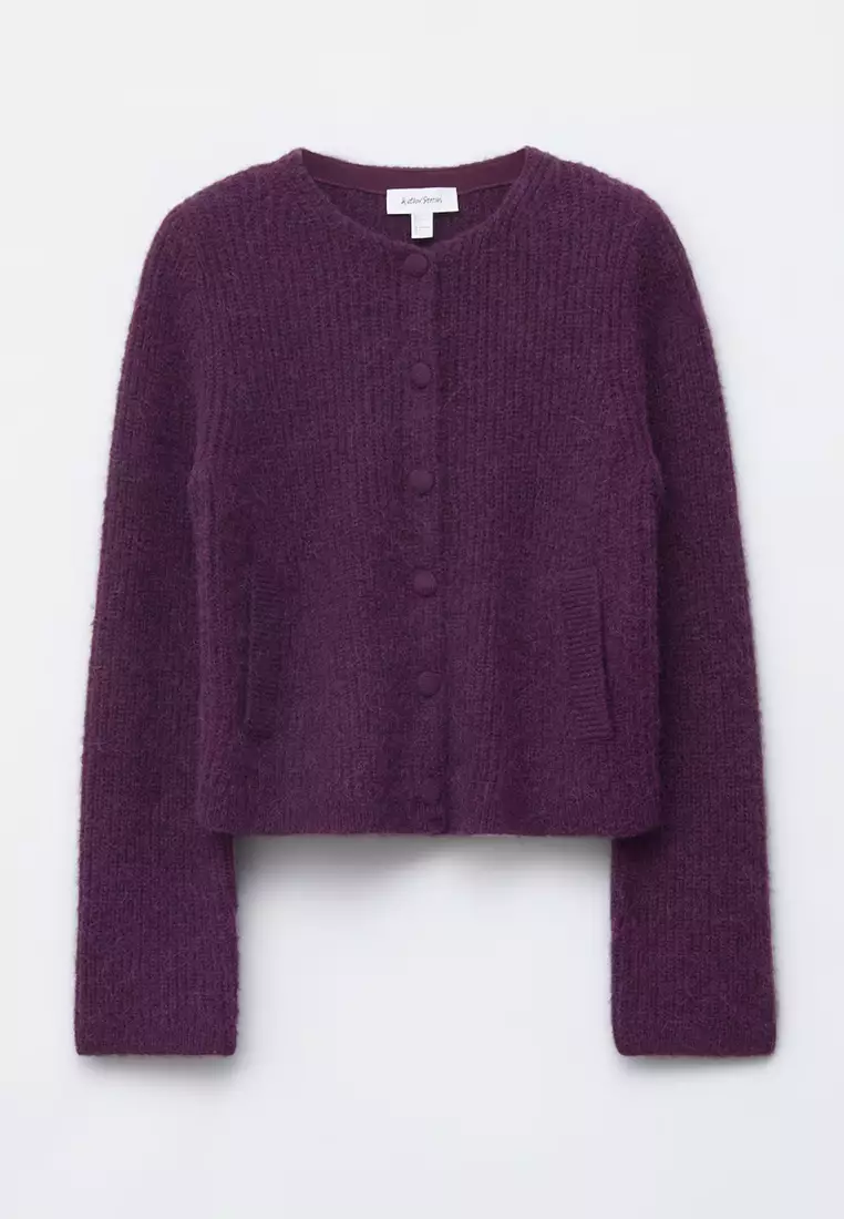 Rib-Knit Cardigan