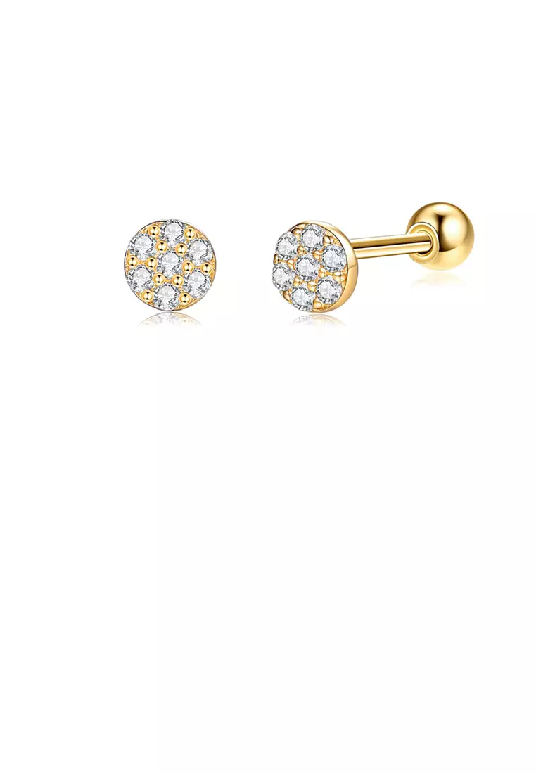Gold stone earrings images top