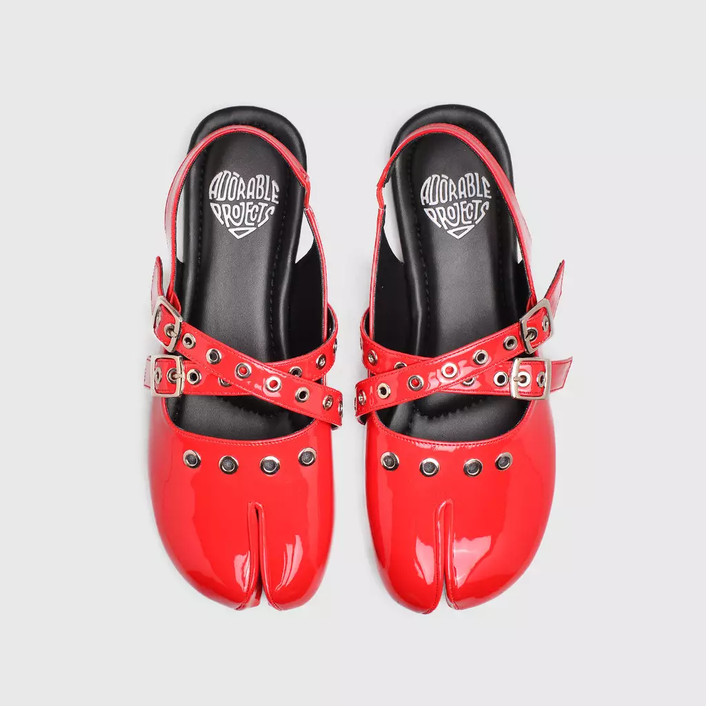 Flowie Flat Shoes Red