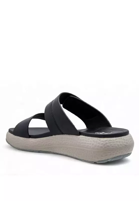 Men Slip On Faux Leather Classic Casual Sandals - 250140045