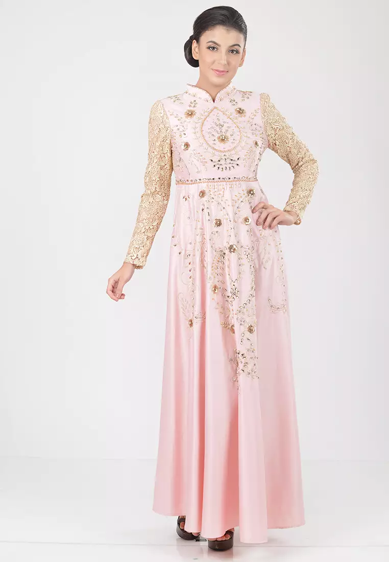 Bibiq Gamis Brokat Satin