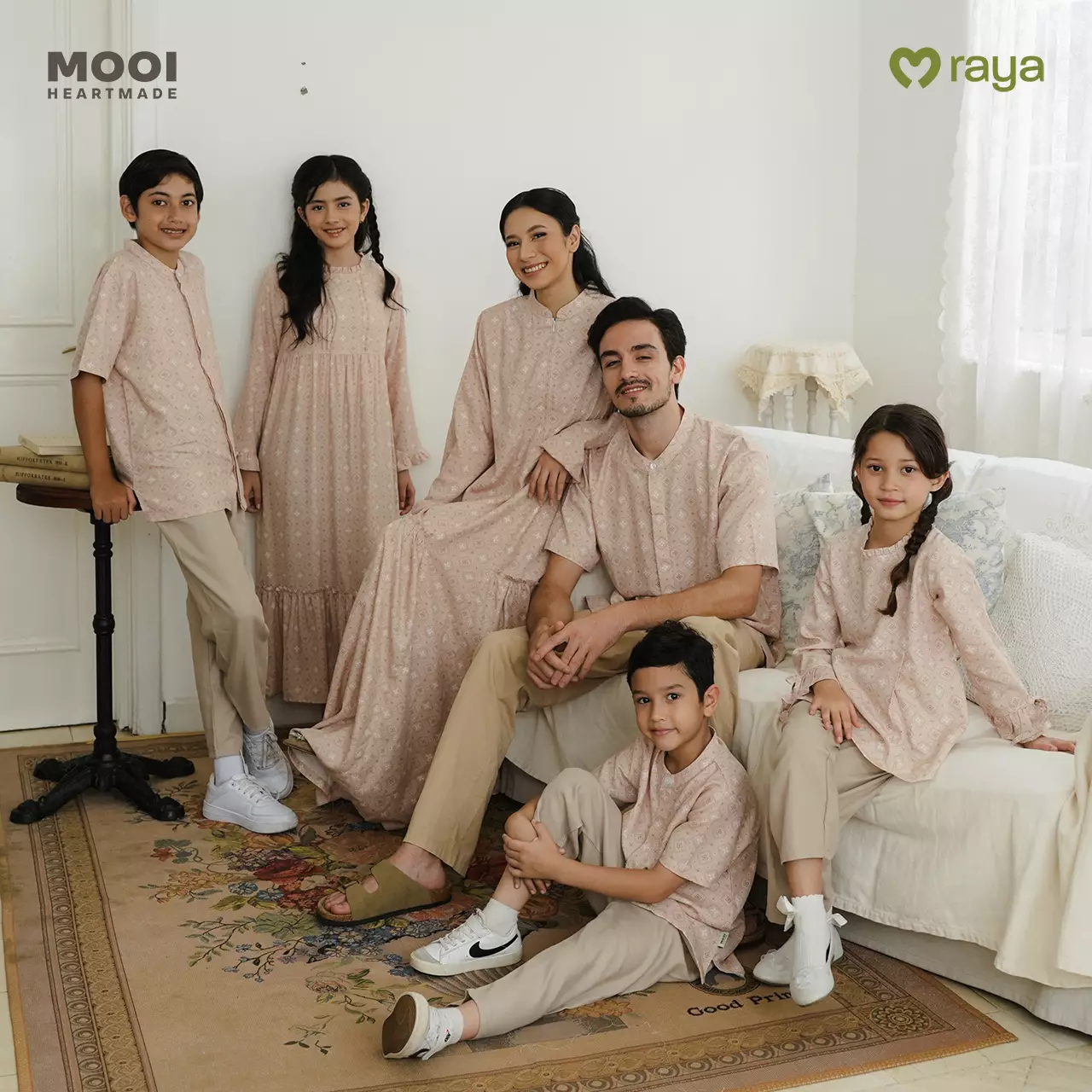 Mooi Dress Anak Gamis Anak Perempuan Raya Collection Ghadia Gamis Sandya Series - White