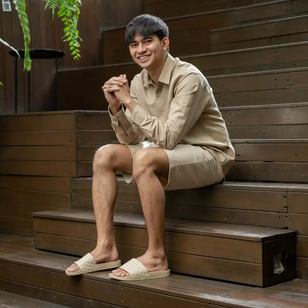 Cogen Sandal Pria Sendal Slide Slipper Selop Sandals Original Creme Series - Creme