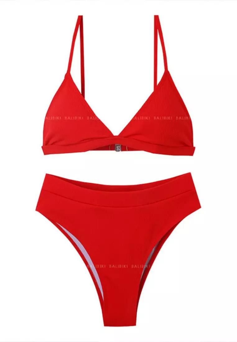 LYCKA LNM5014 Korean Lady Bikini Swimwear Red 2024, Buy LYCKA Online