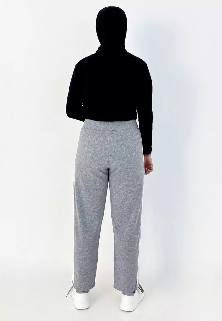 Sofia Sweatpants (Celana Panjang Training Olahraga Wanita) Abu Muda